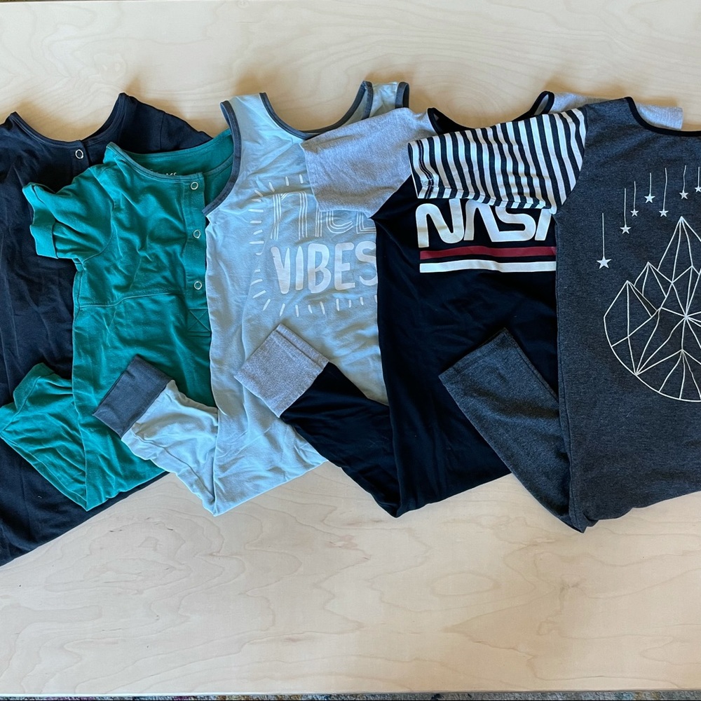 5 RAGS Rompers excellent used condition